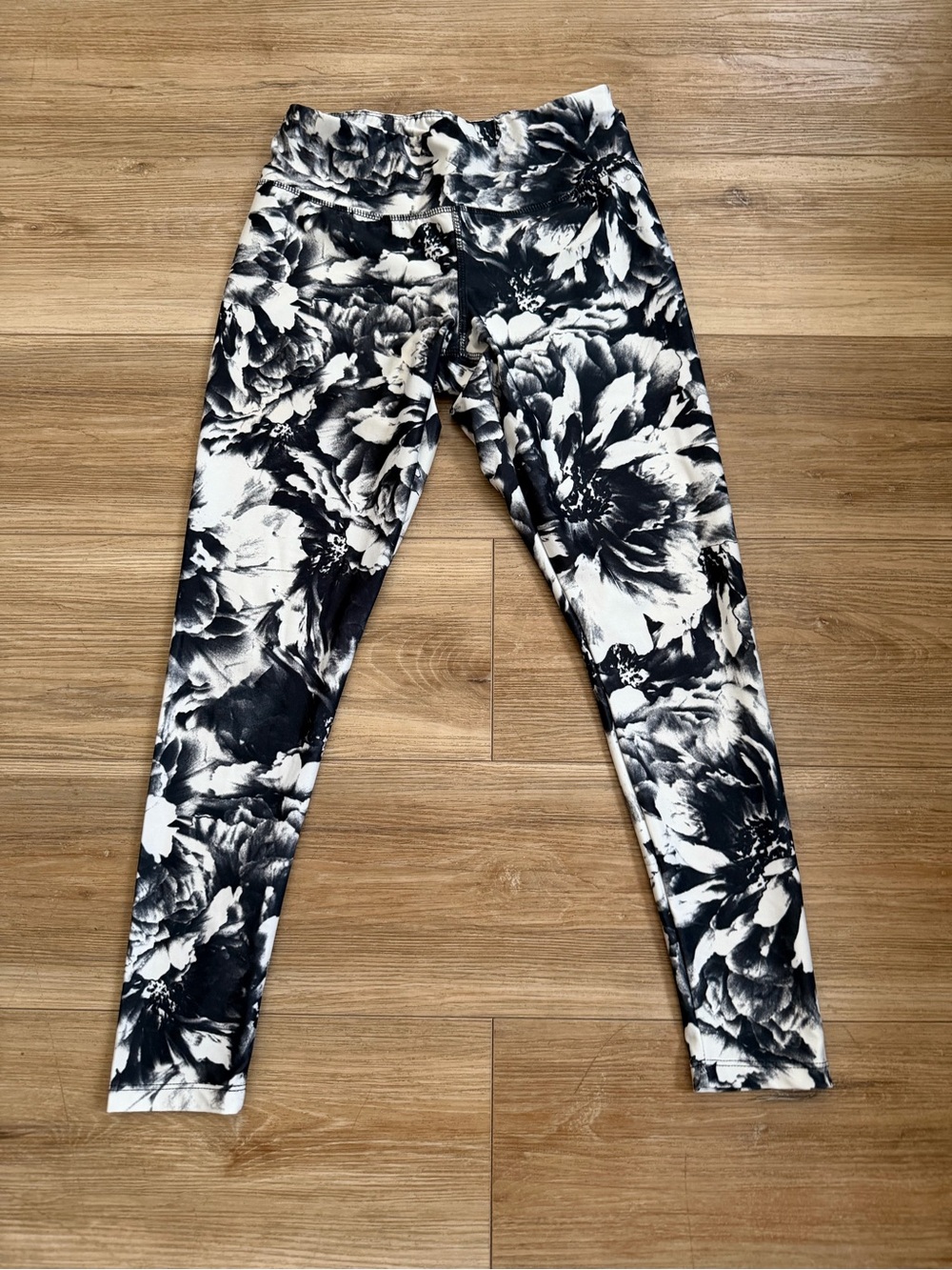 Jockey Black & White Floral Jeggings